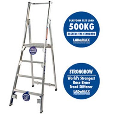 Platform Ladders - Aluminium-150 KG-Ladamax PS